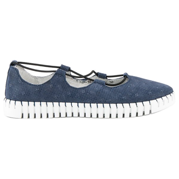 VINCEZA ballerines bleu marine