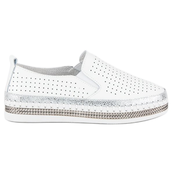 Baskets Vinceza en cuir blanche Baskets Vinceza en cuir blanche