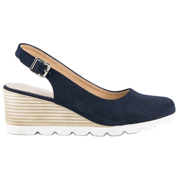 Escarpins vinceza ajourés bleu