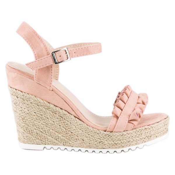 Bello Star Sandales espadrilles roses