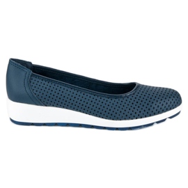 Ballerines vinceza en cuir bleu Ballerines vinceza en cuir bleu