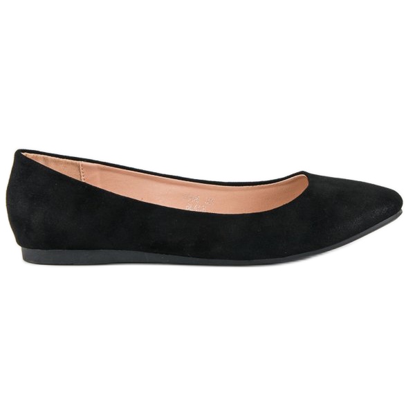 Nio Nio Ballerines en daim le noir