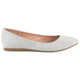 Nio Nio Ballerines en daim gris