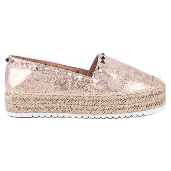 Forever Folie Espadrilles sur la plate-forme rose