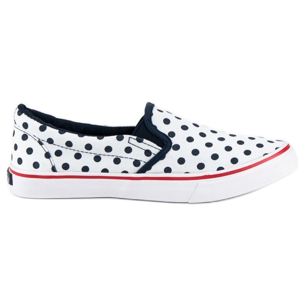 McKey Baskets slipony à pois blanche