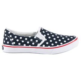 McKey Baskets slipony à pois bleu