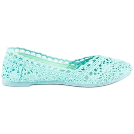 Seastar Ballerines dentelle menthe vert Seastar Ballerines dentelle menthe vert
