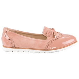 Super Me Mocassins roses décontractés