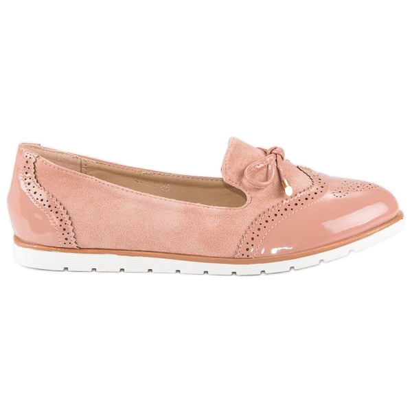Super Me Mocassins roses décontractés