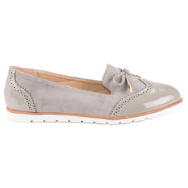 Super Me Mocassins gris décontractés