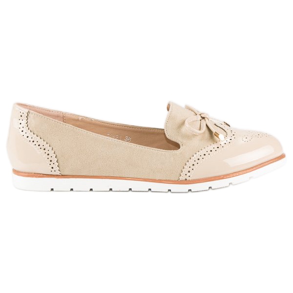 Super Me Mocassins beiges décontractés
