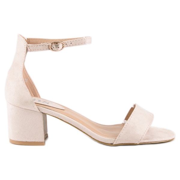 SDS Sandales à petit talon brun