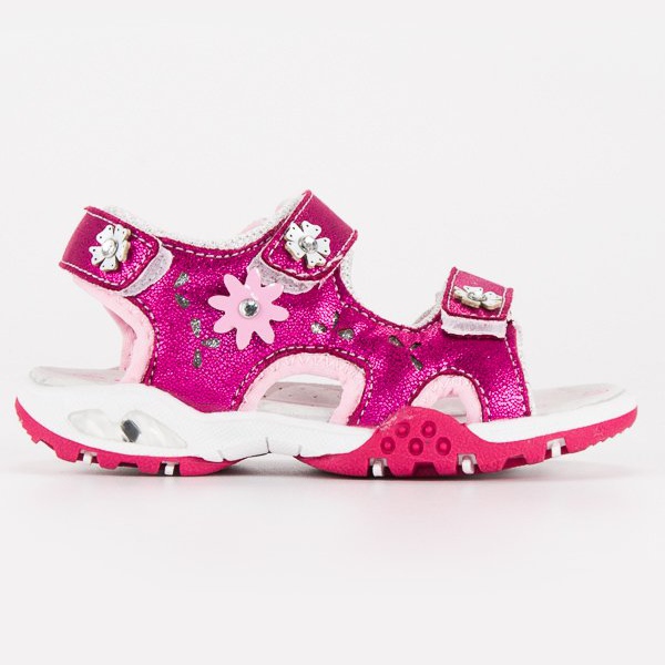 American Club Sandales américaines roses