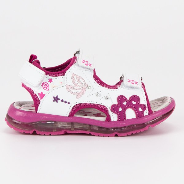 American Club Sandales Fille Américaine blanche American Club Sandales Fille Américaine blanche