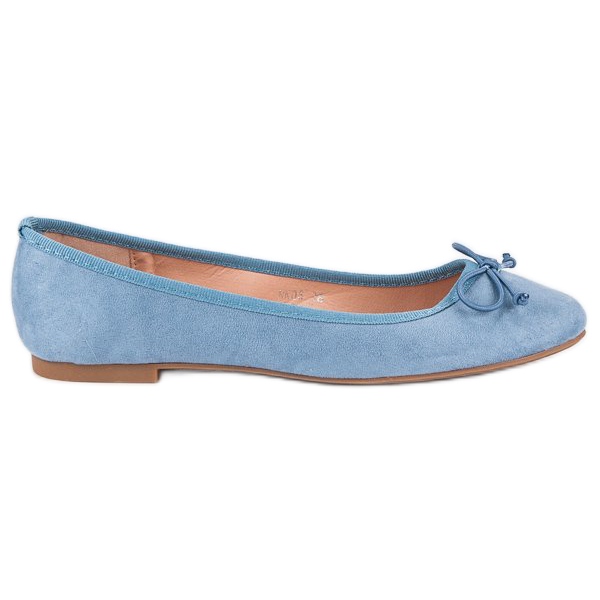 Seastar Ballerines en daim bleu