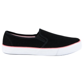 McKey Slipons en textile noirs