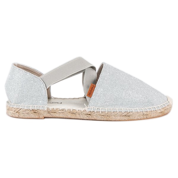 McKey Espadrilles argentées gris