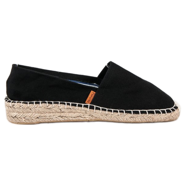 McKey Espadrilles noires confortables le noir