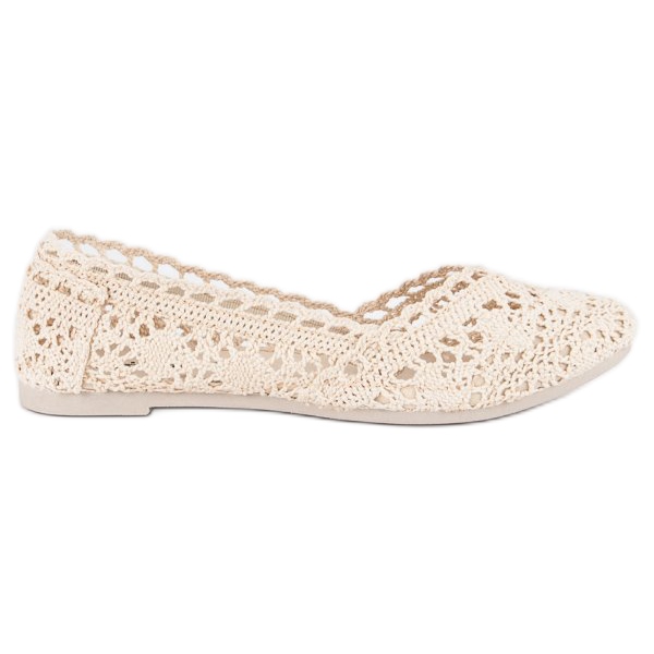 Seastar Ballerines en dentelle beige