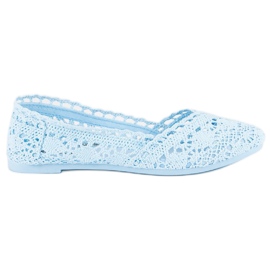 Seastar Ballerines en dentelle bleue