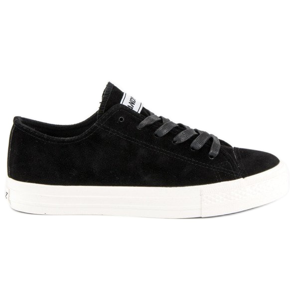 Andy Z Baskets à lacets en daim le noir