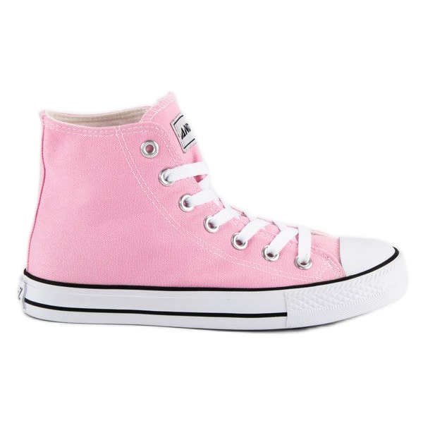 Andy Z Baskets classiques au-dessus de la cheville rose