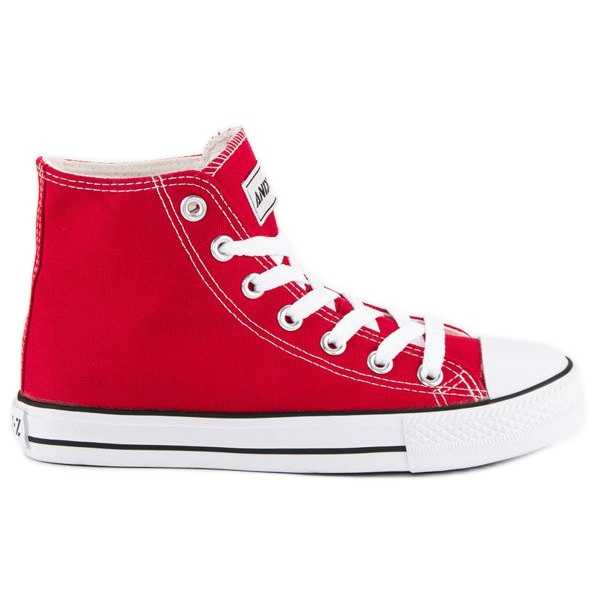 Andy Z Baskets classiques au-dessus de la cheville rouge Andy Z Baskets classiques au-dessus de la cheville rouge