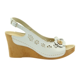 Sandales compensées Gregors 648 blanc