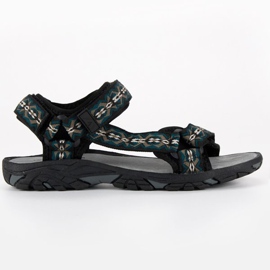 American Club Sandales américaines pour hommes en textile le noir American Club Sandales américaines pour hommes en textile le noir