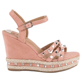 Seastar Sandales espadrilles en daim rose