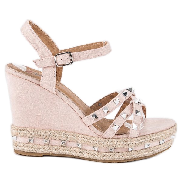 Seastar Sandales espadrilles en daim rose