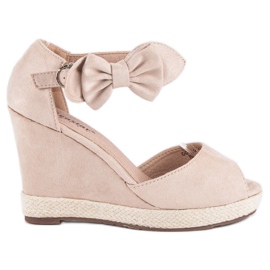 Seastar Espadrilles compensées à nœud brun