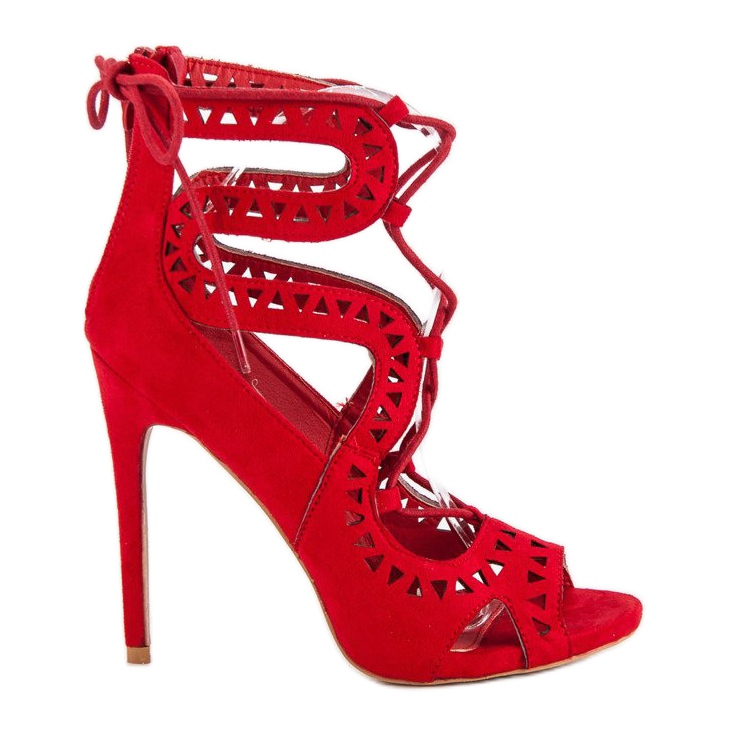 Seastar Sandales rouges sur un talon haut