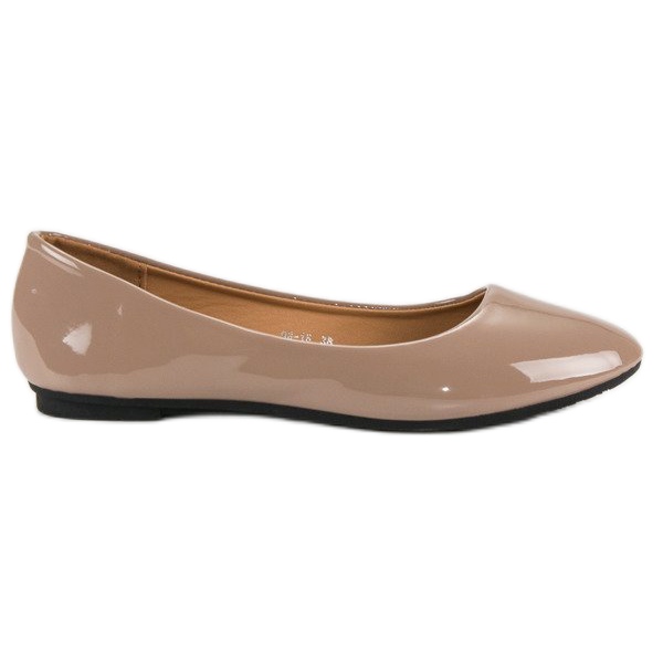 Ch. Creation Ballerines laquées brun