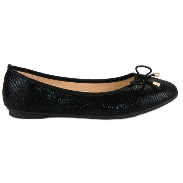 Diamantique Ballerines confortables le noir