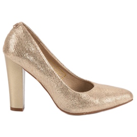 Filippo Escarpins dorés sur le pilier