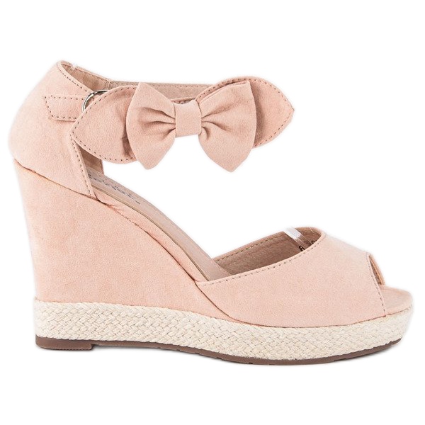 Seastar Espadrilles compensées à nœud rose