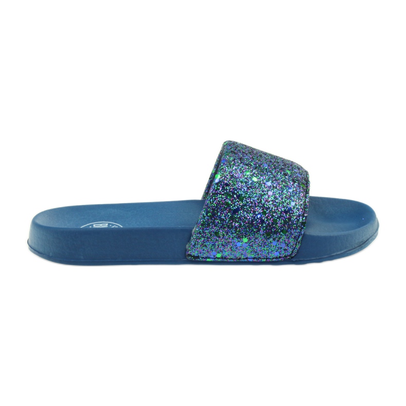 Chaussons profilés Big Star paillettes bleu marin