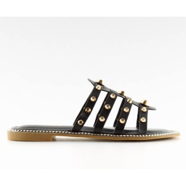 Chaussons noirs à clous 99-41 Noir