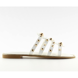 Chaussons blancs à clous 99-41 Blanc blanche