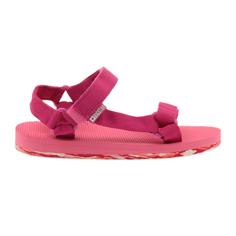 Sandales mousse femme Big Star fuchsia rose