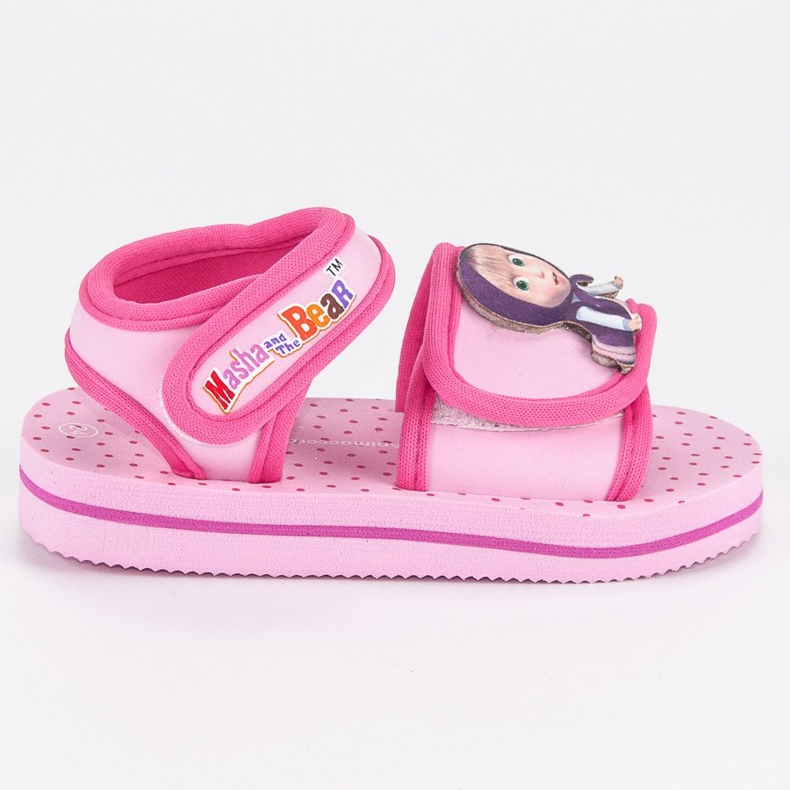Macha et l'ours sandales à velcro rose Macha et l'ours sandales à velcro rose
