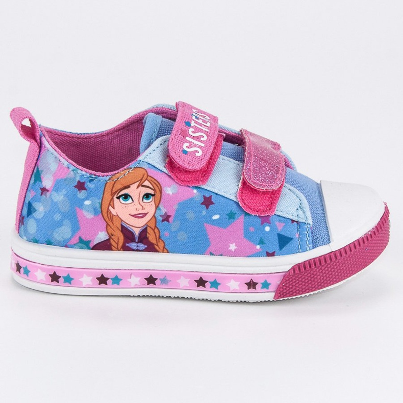 Sneakers Sur Velcro Ice Land bleu rose Sneakers Sur Velcro Ice Land bleu rose