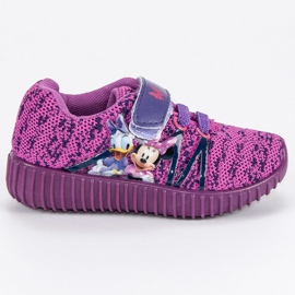 Baskets en velours violet Baskets en velours violet