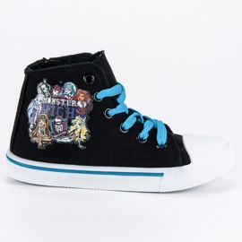 Baskets Monster High le noir bleu