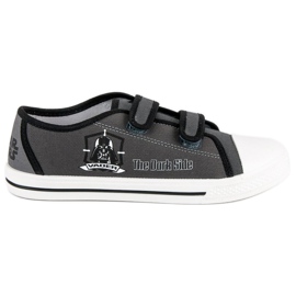 Baskets Velcro Star Wars gris