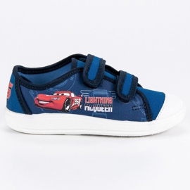 Baskets voiture velcro bleu