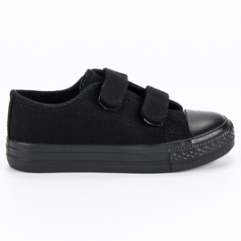 Baskets Velcro pour enfants noir