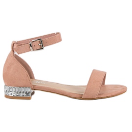 Nio Nio Sandales élégantes en daim rose