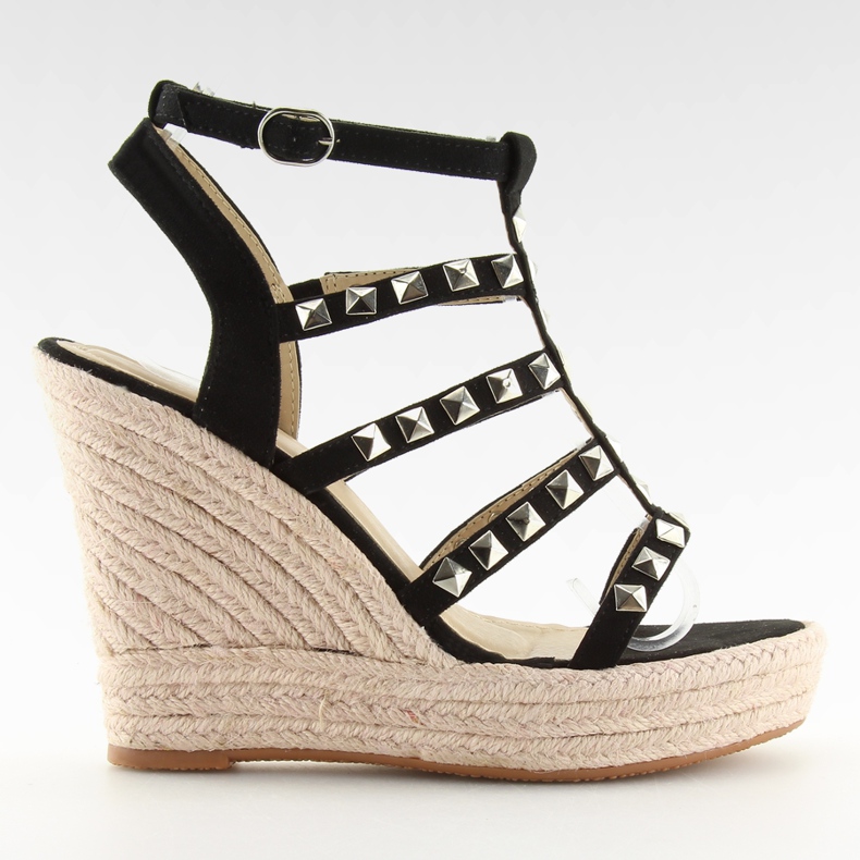 Noir Espadrilles a semelles compensées 3811-17 Noir le noir